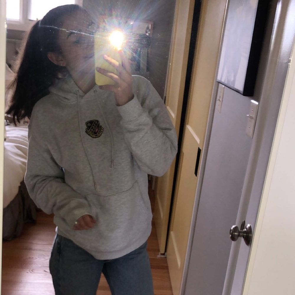 Grey KITH collegiate hoodie